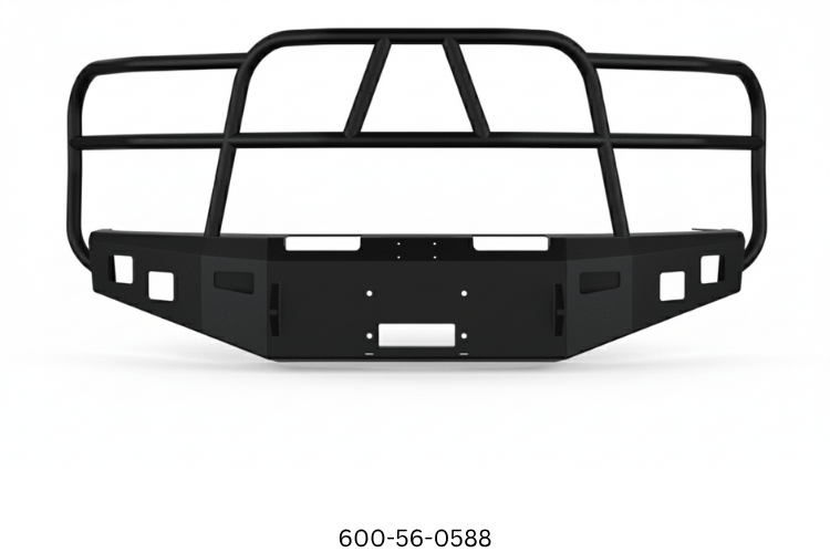 2022 Ford F250 Superduty Heavy Hauler Kit featuring Hammerhead front and rear bumpers, UWS crossover toolbox, and Curt trailer hitch — built for heavy-duty hauling, towing, and truck bed storage