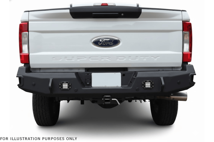 2022 Ford F250 Superduty Heavy Hauler Kit featuring Hammerhead front and rear bumpers, UWS crossover toolbox, and Curt trailer hitch — built for heavy-duty hauling, towing, and truck bed storage