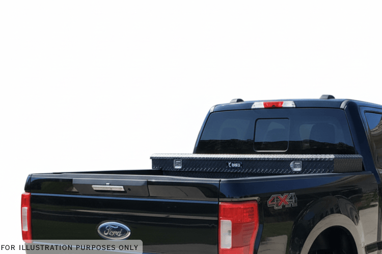 2024 Ford F250 Superduty Heavy Hauler Kit with Hammerhead front and rear bumpers, UWS crossover toolbox, and Curt trailer hitch — built for superior hauling, towing, and rugged truck performance