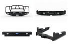 2025 Ford F250 Superduty Heavy Hauler Kit featuring Hammerhead front and rear bumpers, UWS crossover toolbox, and Curt trailer hitch — designed for powerful towing, secure storage, and rugged truck performance
