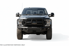 2025 Ford F250 Superduty Heavy Hauler Kit featuring Hammerhead front and rear bumpers, UWS crossover toolbox, and Curt trailer hitch — designed for powerful towing, secure storage, and rugged truck performance