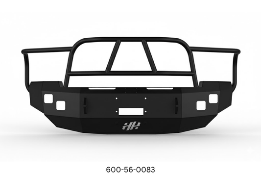 2005 Dodge Ram 2500 Heavy Hauler Kit featuring a durable Hammerhead front bumper, a secure UWS crossover toolbox, and a heavy-duty Curt trailer hitch—designed for maximum towing power and work-ready performance