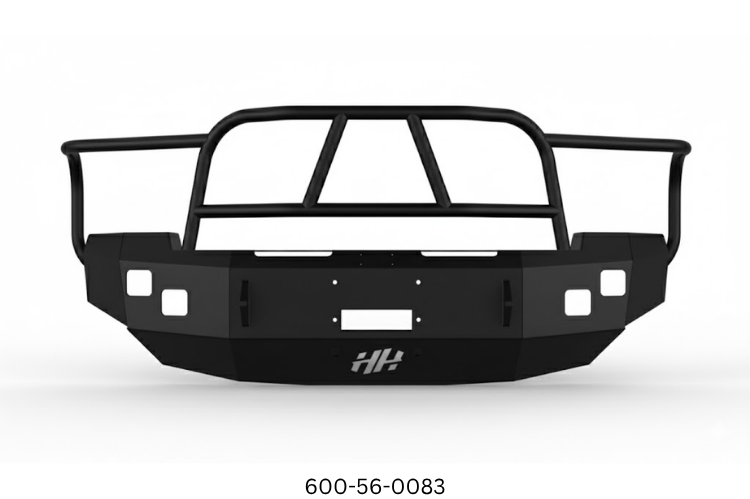 2005 Dodge Ram 2500 Heavy Hauler Kit featuring a durable Hammerhead front bumper, a secure UWS crossover toolbox, and a heavy-duty Curt trailer hitch—designed for maximum towing power and work-ready performance