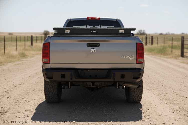 2005 Dodge Ram 2500 Heavy Hauler Kit with Hammerhead front and rear bumpers, UWS crossover toolbox, and Curt hitch built for hard work