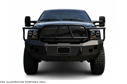 2009 Dodge Ram 2500 Heavy Hauler Kit featuring a rugged Hammerhead front bumper, a durable Weather Guard toolbox, and a heavy-duty Curt trailer hitch—engineered for reliable towing, secure storage, and all-around work performance