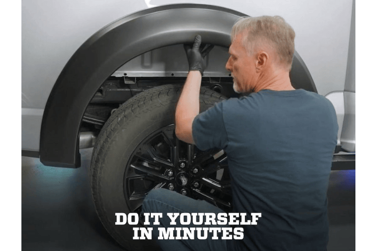 Husky Liners Extend-A-Fender flares 2802928 for 1999-2007 Ford F250/F350 Super Duty truck flares and ford super duty fender flares.