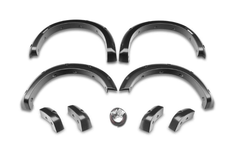 Husky Liners Pocket Style fender flares 2802917 for 2008-2010 Ford F250/F350 Superduty durable black husky liners fender flares