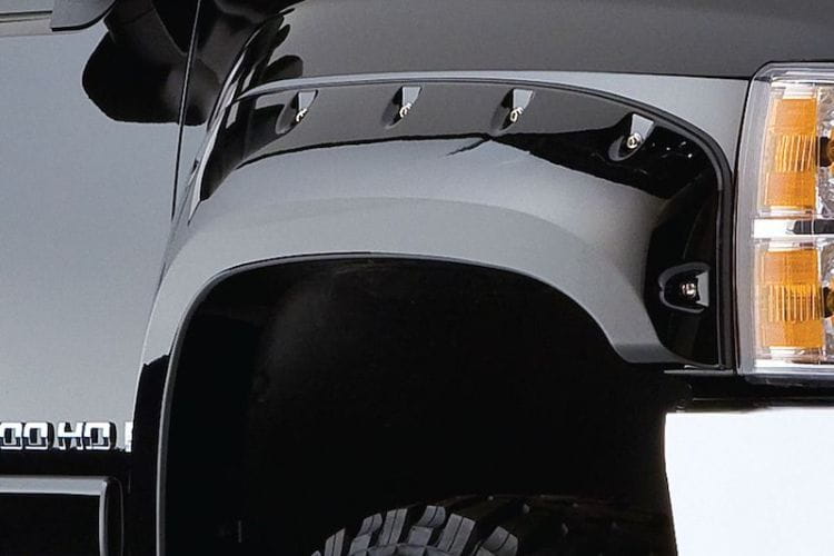 Husky Liners Pocket Style Fender Flares 2804924 for 2007-2013 Chevy Silverado 1500, durable Chevy truck fender flares for coverage