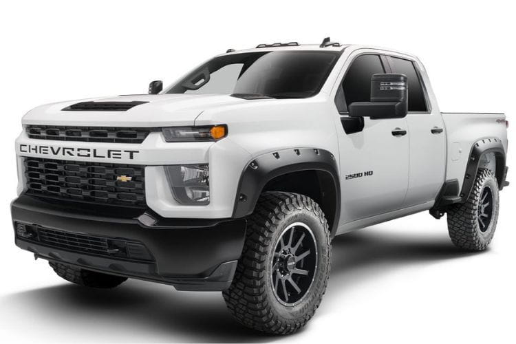 Husky Liners Pocket Style fender flares 2804982 for 2020-2026 Chevy Silverado 2500HD/3500HD durable heavy duty truck flares