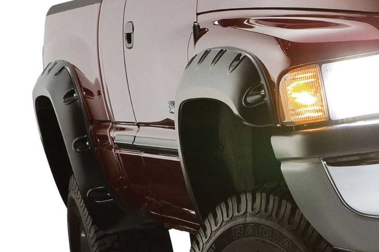 Husky Liners Pocket Style fender flares 2805908 for 1994-2002 Dodge Ram 2500/3500 durable truck fender flares black finish