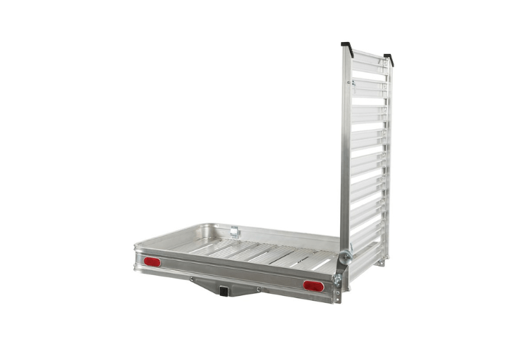 Husky Towing 88133 trailer hitch cargo carrier with ramp aluminum wheelchair carrier
