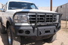 Iron Bull Front Bumper #1 for 1992–1996 Ford Bronco, showcasing a rugged and durable Ford Bronco front bumper replacement designed for strength and off-road protection