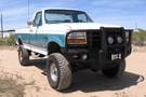 Iron Bull Front Bumper #1 for 1992–1996 Ford Bronco, showcasing a rugged and durable Ford Bronco front bumper replacement designed for strength and off-road protection