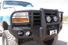Iron Bull Front Bumper #1 for 1992–1996 Ford Bronco, showcasing a rugged and durable Ford Bronco front bumper replacement designed for strength and off-road protection