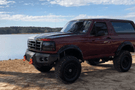 Iron Bull Front Bumper #1 for 1992–1996 Ford Bronco, showcasing a rugged and durable Ford Bronco front bumper replacement designed for strength and off-road protection
