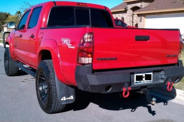 Iron Bull rear bumper #55 for 2005–2015 Toyota Tacoma featuring steel construction and rugged rear-end protection