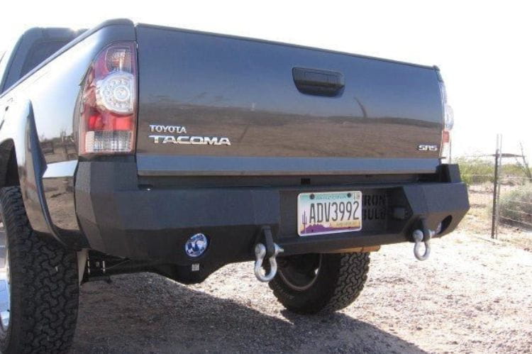 Iron Bull rear bumper #55 for 2005–2015 Toyota Tacoma featuring steel construction and rugged rear-end protection