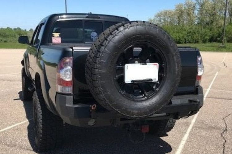 Iron Bull rear bumper #55 for 2005–2015 Toyota Tacoma featuring steel construction and rugged rear-end protection