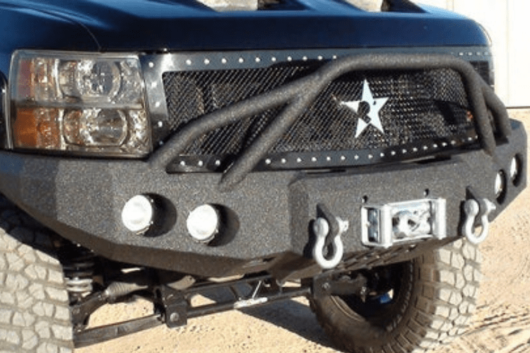 Iron Bull Off Road Front Bumper #5 for 2007-2013 Chevy Silverado 1500, premium aftermarket Chevy bumper designed for strength and off-road protection