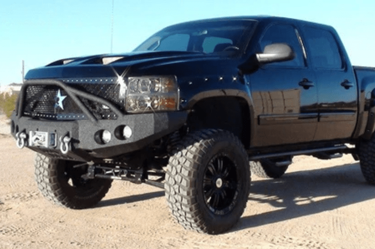 Iron Bull Off Road Front Bumper #5 for 2007-2013 Chevy Silverado 1500, premium aftermarket Chevy bumper designed for strength and off-road protection
