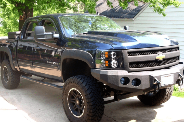 Iron Bull Off Road Front Bumper #5 for 2007-2013 Chevy Silverado 1500, premium aftermarket Chevy bumper designed for strength and off-road protection