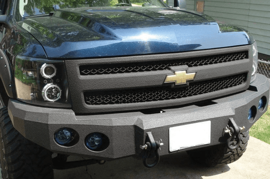 Iron Bull Off Road Front Bumper #5 for 2007-2013 Chevy Silverado 1500, premium aftermarket Chevy bumper designed for strength and off-road protection