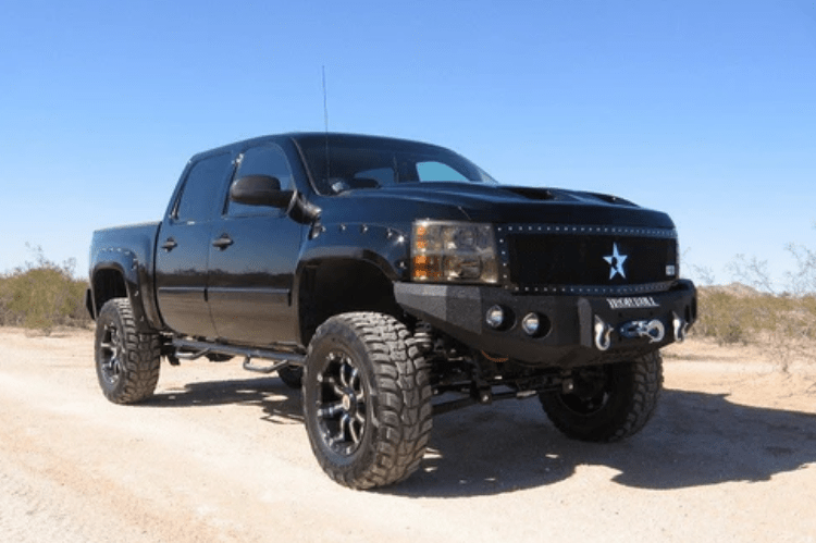Iron Bull Off Road Front Bumper #5 for 2007-2013 Chevy Silverado 1500, premium aftermarket Chevy bumper designed for strength and off-road protection