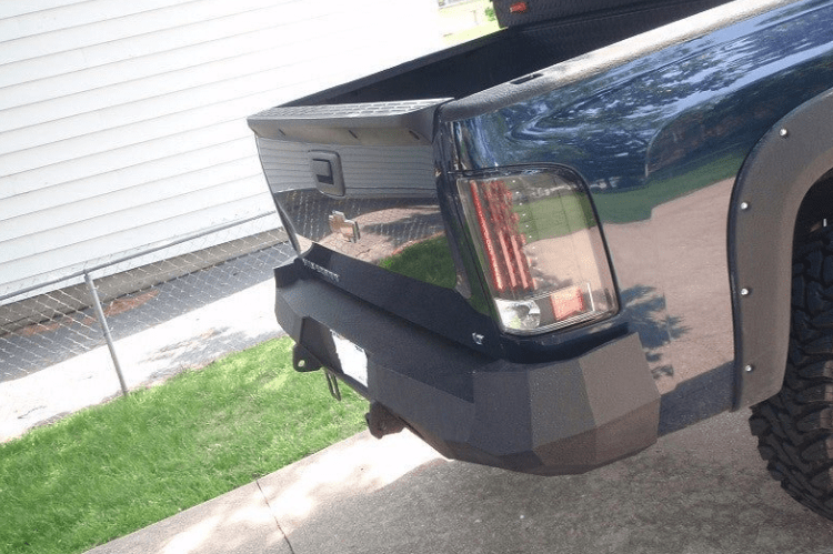 Iron Bull Rear Bumper #7 for Chevy Silverado 1500 2007-2013, heavy-duty aftermarket Chevy bumper designed for durability and a precise factory fit