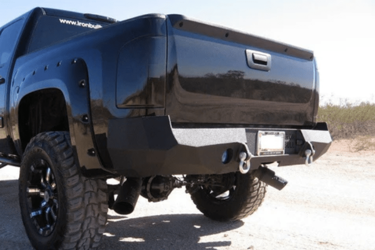 Iron Bull Rear Bumper #7 for Chevy Silverado 1500 2007-2013, heavy-duty aftermarket Chevy bumper designed for durability and a precise factory fit