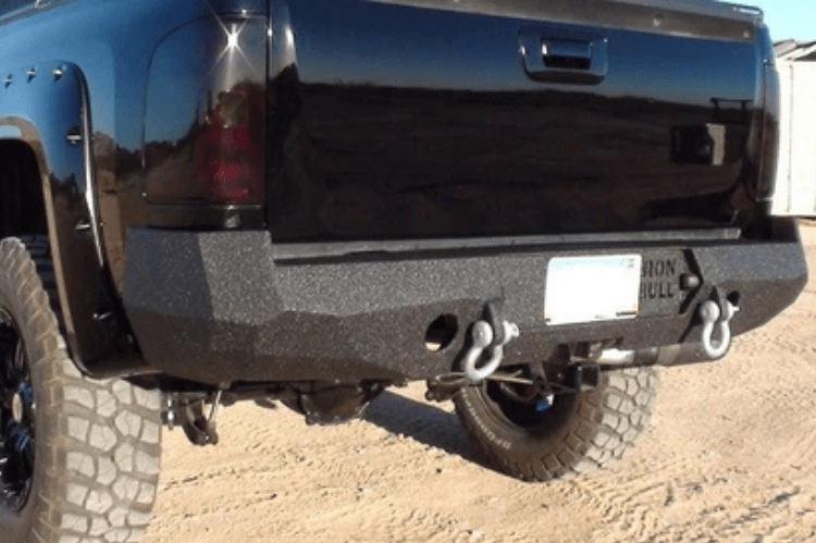 Iron Bull Rear Bumper #7 for Chevy Silverado 1500 2007-2013, heavy-duty aftermarket Chevy bumper designed for durability and a precise factory fit