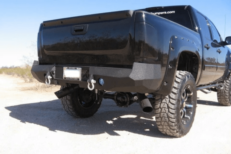Iron Bull Rear Bumper #7 for Chevy Silverado 1500 2007-2013, heavy-duty aftermarket Chevy bumper designed for durability and a precise factory fit