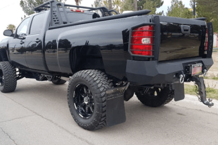 Iron Bull Rear Bumper #7 for Chevy Silverado 2500/3500 2007-2013, durable aftermarket Chevy bumper built for strength and precise factory fit