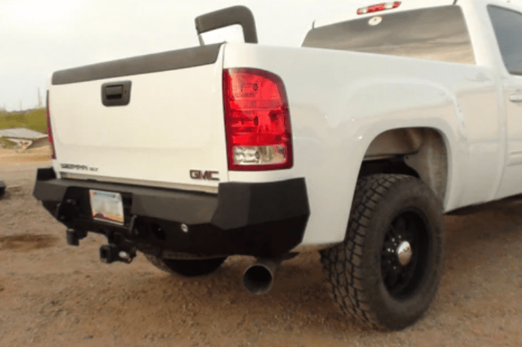 Iron Bull Rear Bumper #7 for GMC Sierra 1500 2007-2013, durable GMC Sierra custom rear bumper built for strength, protection, and perfect fit