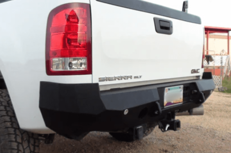 Iron Bull Rear Bumper #7 for GMC Sierra 1500 2007-2013, durable GMC Sierra custom rear bumper built for strength, protection, and perfect fit