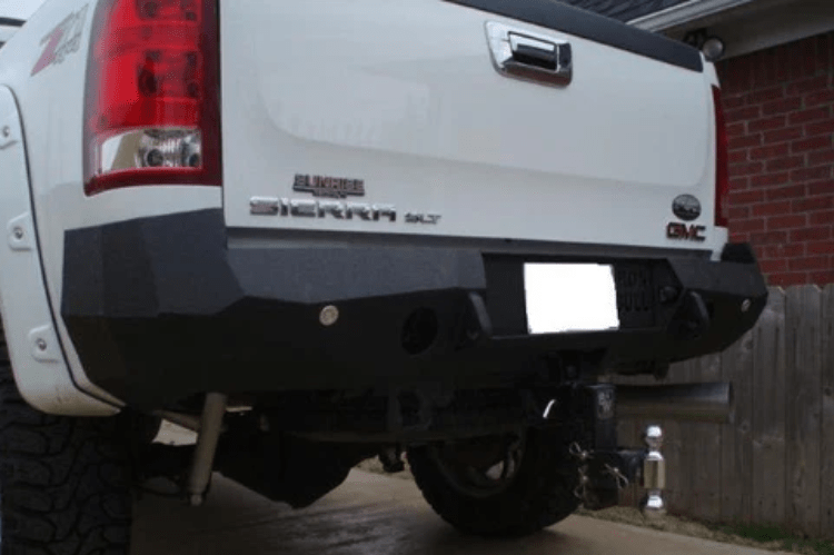 Iron Bull Rear Bumper #7 for GMC Sierra 2500/3500 2007-2013, durable GMC Sierra rear bumper replacement built for strength and perfect fit