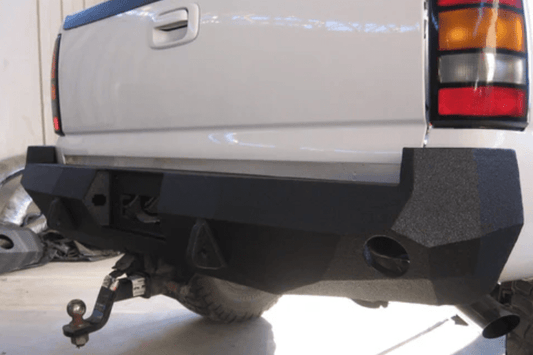 Iron Bull Aftermarket Rear Bumper #9 for Chevy Silverado 1500 1999-2007, durable aftermarket Chevy bumper built for off road strength and protection