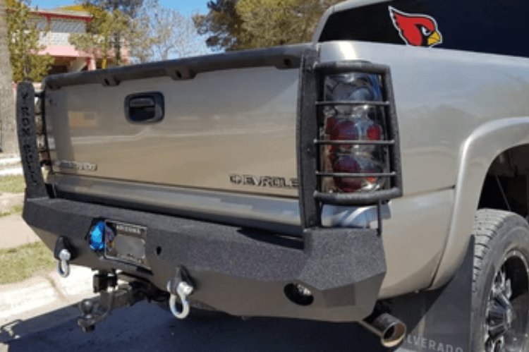 Iron Bull Aftermarket Rear Bumper #9 for Chevy Silverado 1500 1999-2007, durable aftermarket Chevy bumper built for off road strength and protection