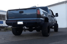 Iron Bull Aftermarket Rear Bumper #9 for Chevy Silverado 1500 1999-2007, durable aftermarket Chevy bumper built for off road strength and protection