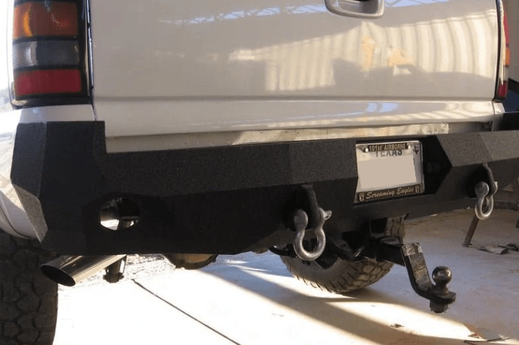 Iron Bull Aftermarket Rear Bumper #9 for Chevy Silverado 1500 1999-2007, durable aftermarket Chevy bumper built for off road strength and protection
