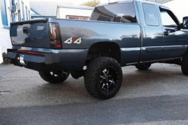 Iron Bull Aftermarket Rear Bumper #9 for Chevy Silverado 2500/3500 1999-2007, built tough for off-road performance and heavy-duty protection — a premium aftermarket Chevy bumper upgrade