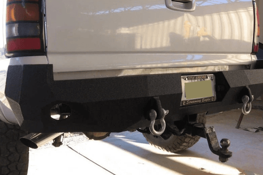 Iron Bull Aftermarket Rear Bumper #9 for Chevy Silverado 2500/3500 1999-2007, built tough for off-road performance and heavy-duty protection — a premium aftermarket Chevy bumper upgrade