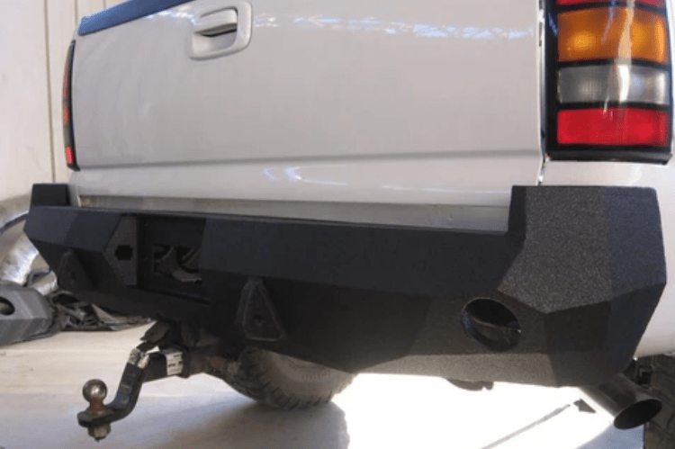 Iron Bull Aftermarket Rear Bumper #9 for Chevy Silverado 2500/3500 1999-2007, built tough for off-road performance and heavy-duty protection — a premium aftermarket Chevy bumper upgrade