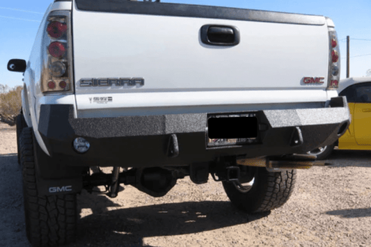 Iron Bull Rear Bumper #9 for GMC Sierra 1500 1999-2007, designed for off-road durability and heavy-duty protection — a premium GMC Sierra aftermarket bumper upgrade