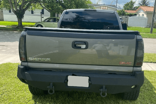 Iron Bull Rear Bumper #9 for GMC Sierra 1500 1999-2007, designed for off-road durability and heavy-duty protection — a premium GMC Sierra aftermarket bumper upgrade