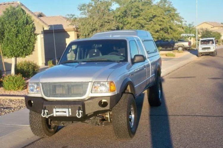Iron Bull aftermarket front bumper #59 for 1993–1997 Ford Ranger featuring rugged construction and a custom off-road inspired design
