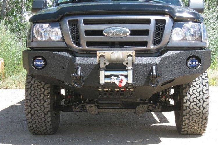 Iron Bull aftermarket front bumper #62 for 1998–2012 Ford Ranger featuring durable construction and a rugged custom truck appearance