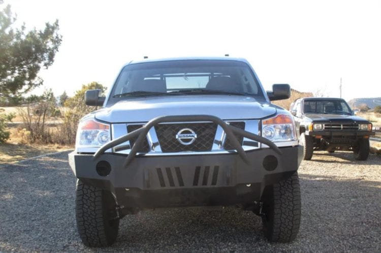 Iron Bull aftermarket front bumper #41 for 2004–2015 Nissan Titan featuring rugged construction and a bold off-road profile