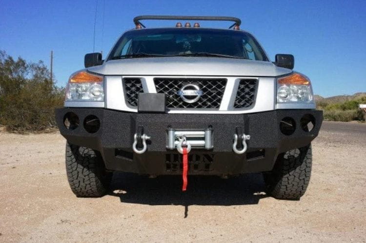Iron Bull aftermarket front bumper #41 for 2004–2015 Nissan Titan featuring rugged construction and a bold off-road profile