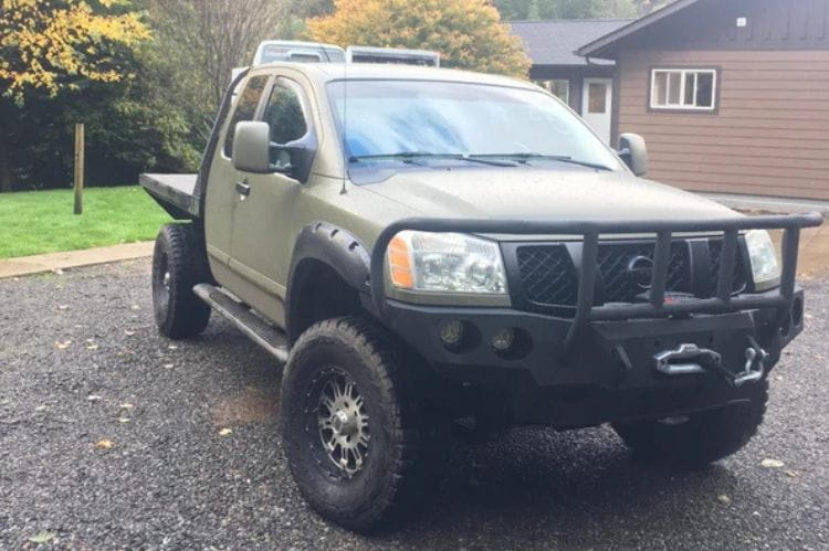 Iron Bull aftermarket front bumper #41 for 2004–2015 Nissan Titan featuring rugged construction and a bold off-road profile