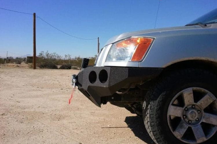 Iron Bull aftermarket front bumper #41 for 2004–2015 Nissan Titan featuring rugged construction and a bold off-road profile